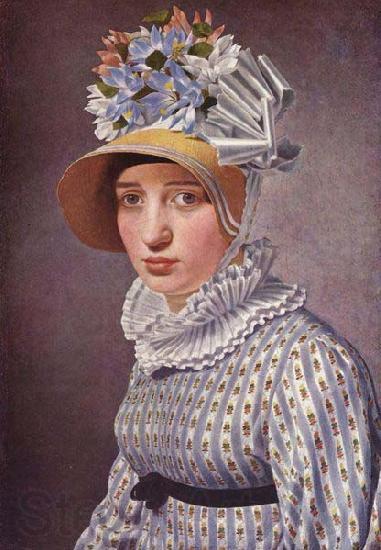Christoffer Wilhelm Eckersberg Portrait of Thorvaldsen Italian mistress, Anna Maria Magnani France oil painting art